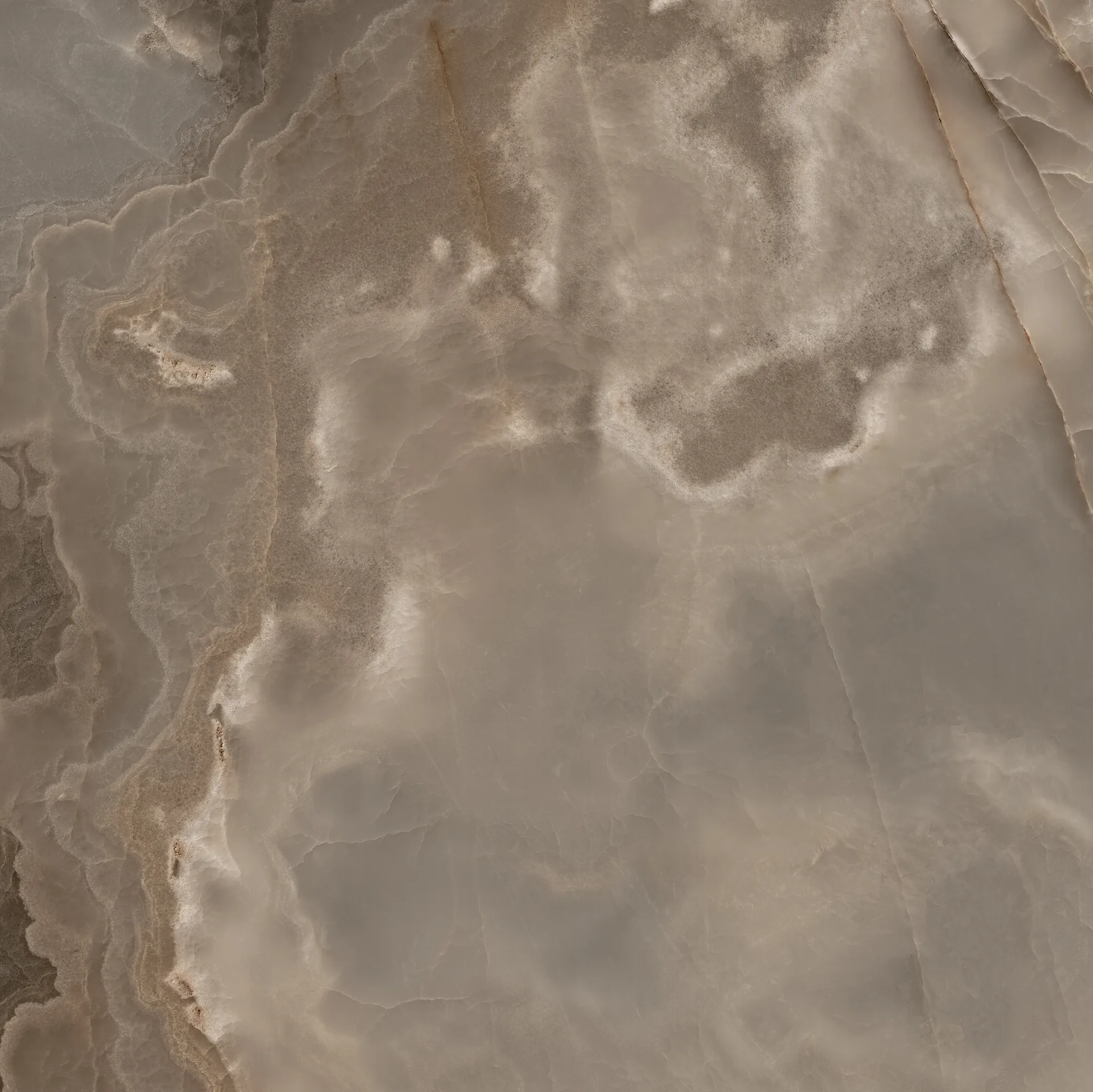 Warm translucent stone slab surface detail